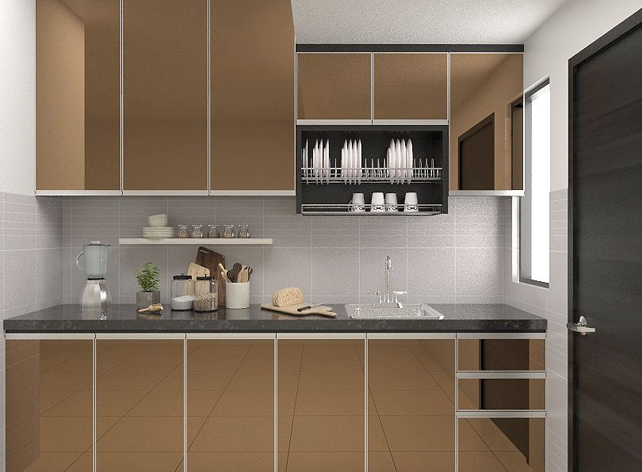 HPL kitchen cabinets in dubai