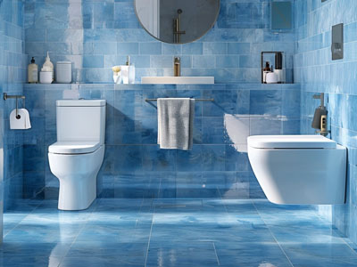  HPL Benches and Corner Toilet Bathroom