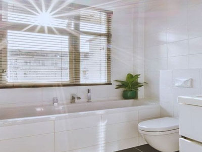  HPL Benches and Corner Toilet Bathroom