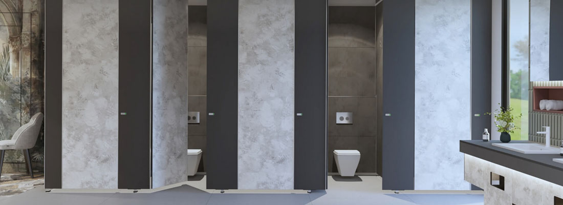 Toilet cubicle partition