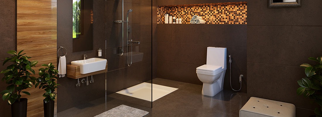 Corner wash basin with cabinet