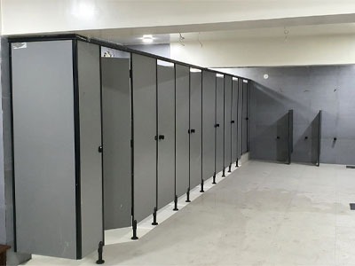  HPL Benches and Corner Toilet Bathroom